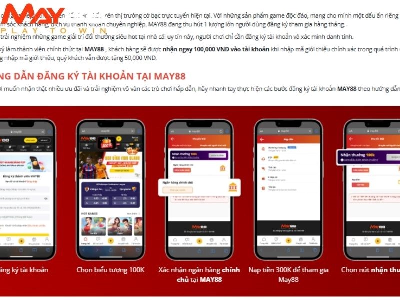 Cách nhận khuyến mãi May88 một cách dễ dàng và nhanh chóng