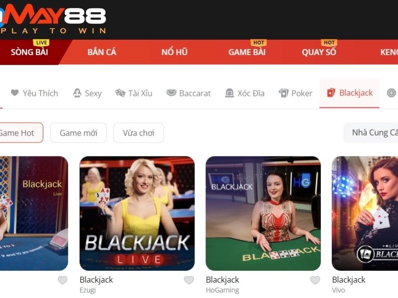 Blackjack tại May88 là gì?