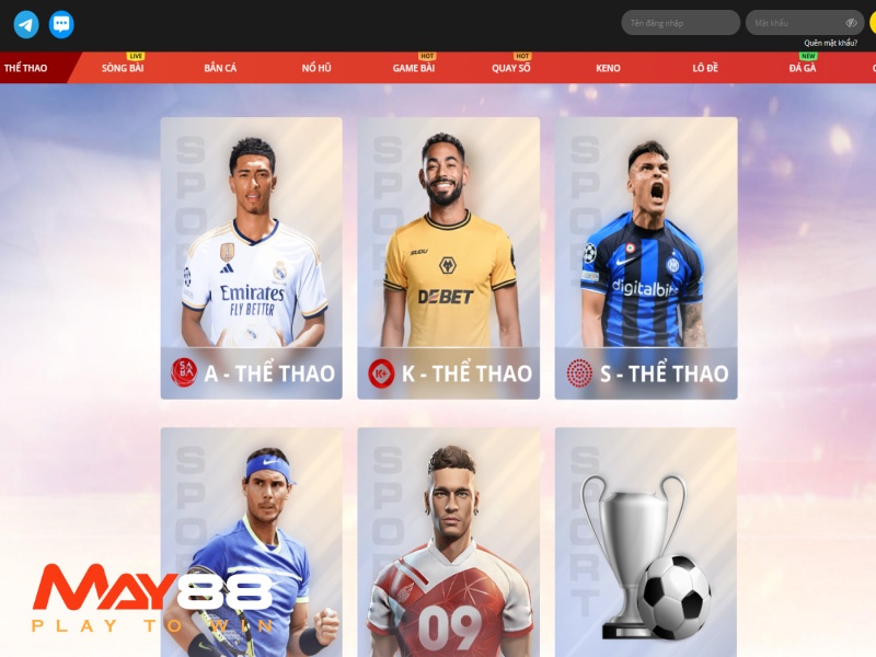 Điểm qua các sảnh game khủng có mặt tại May88